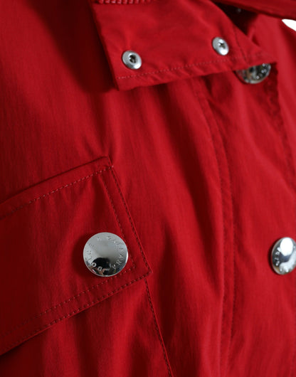 Elegante rote Langarmjacke