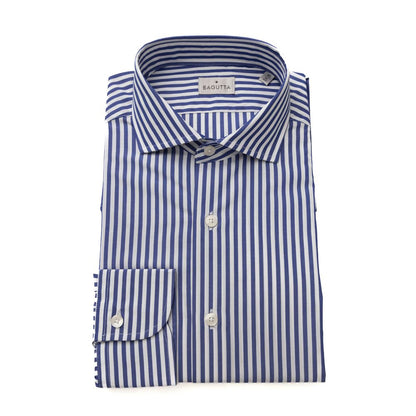 Camisa de algodón azul claro para hombre