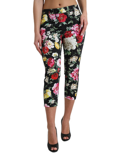 Pantalones cortos elegantes de cintura media con estampado floral