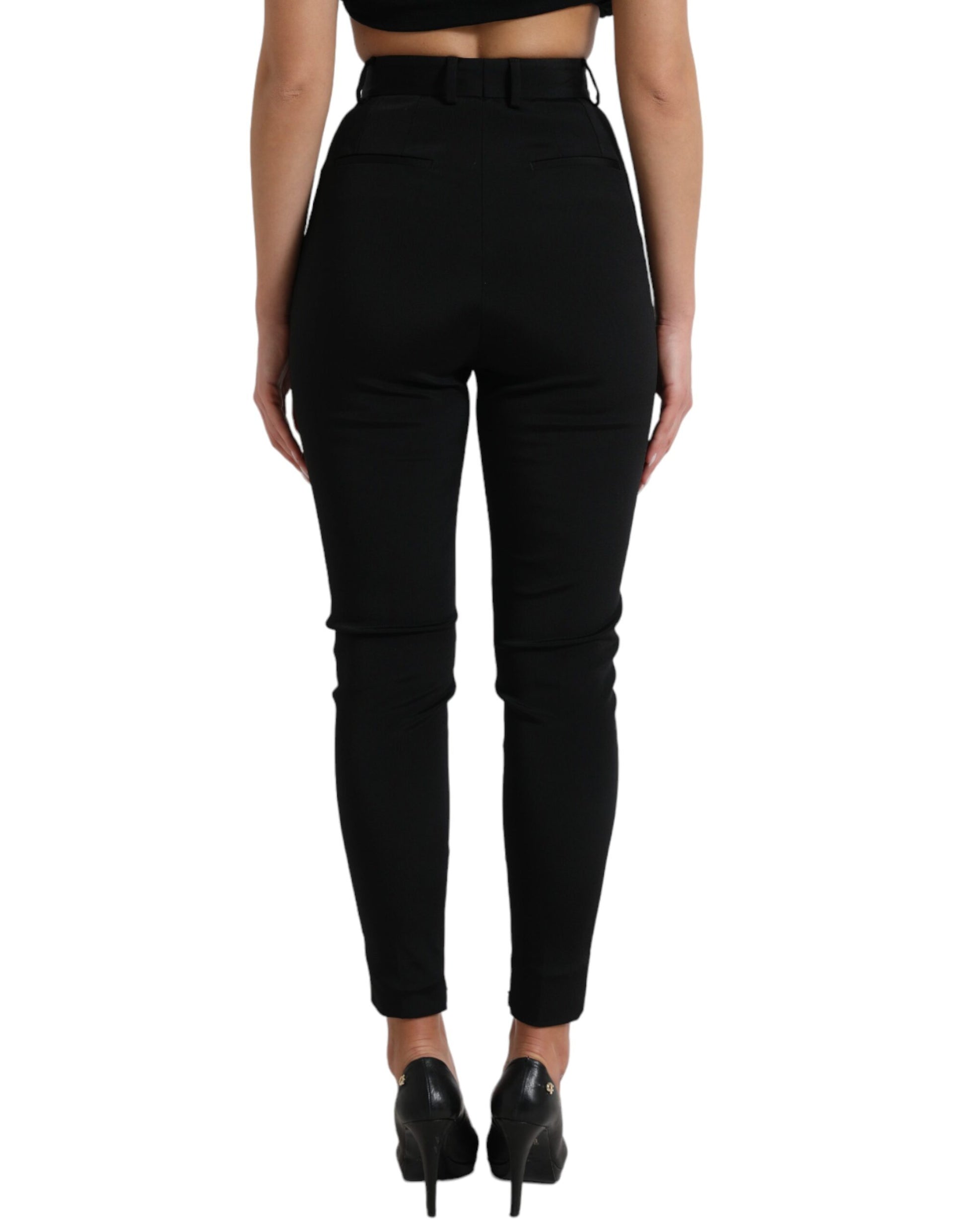 Elegant High Waist Skinny Pants