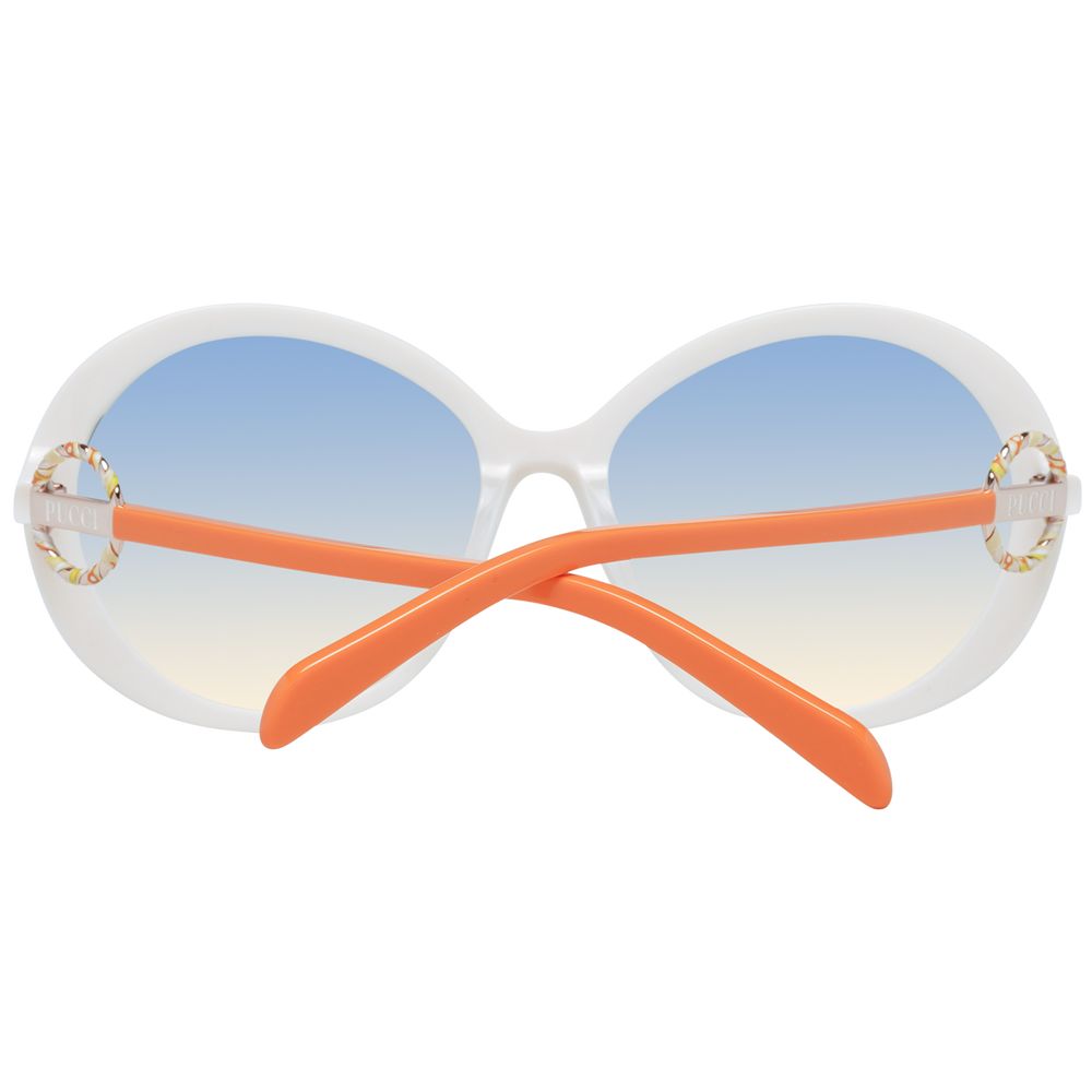 Weiße Damen Sonnenbrille