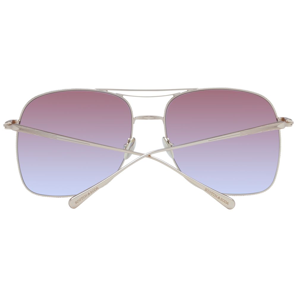 Gold Stainless Steel Sunglasses