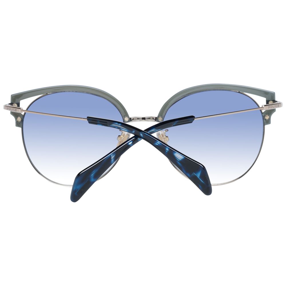 Gafas de sol elegantes con diseño de mariposa en degradado azul