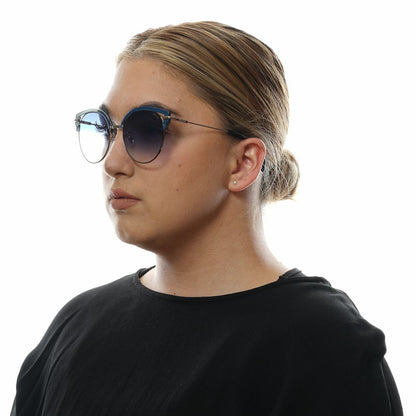 Gafas de sol elegantes con diseño de mariposa en degradado azul