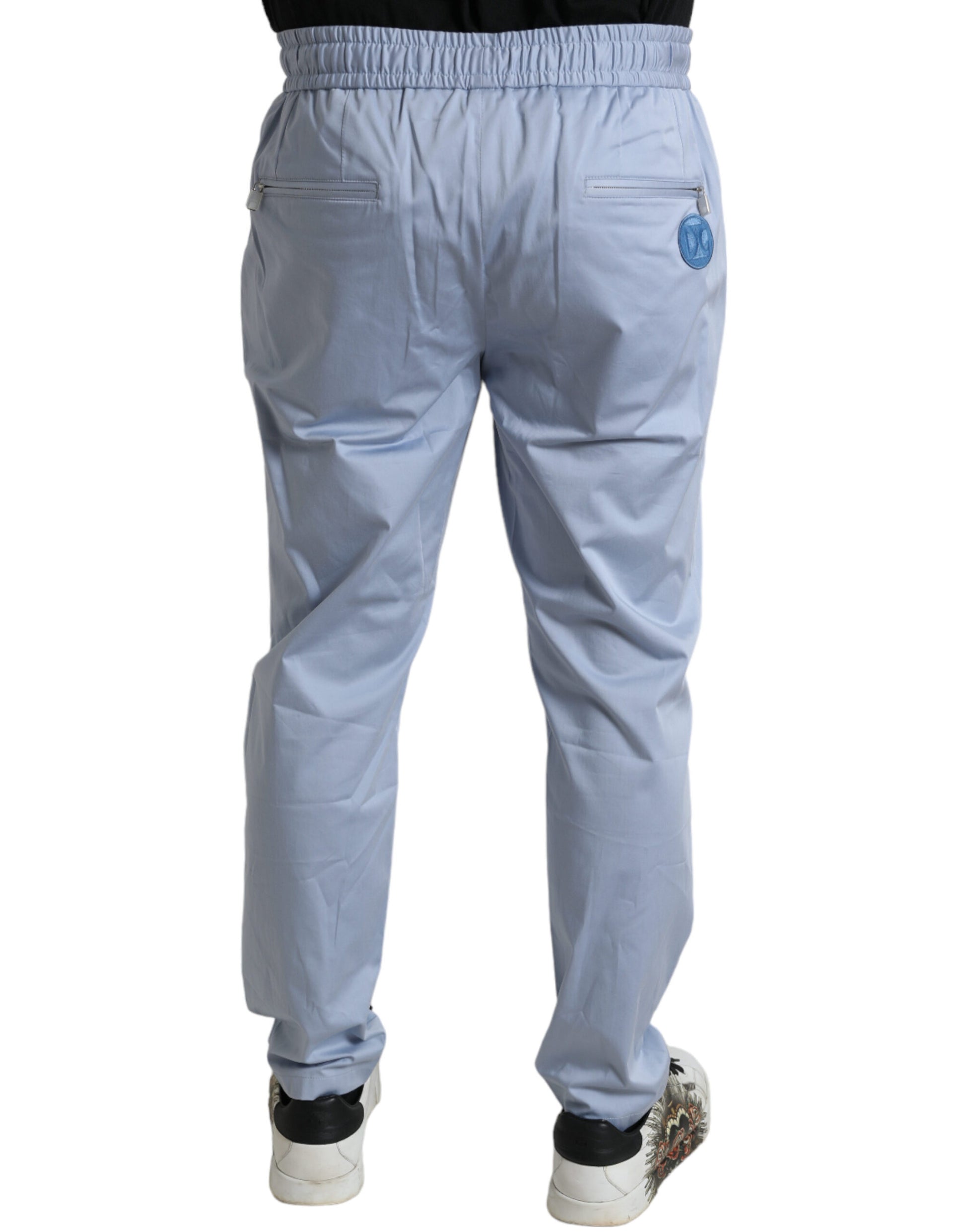 Pantalones deportivos elegantes de color azul claro para hombre