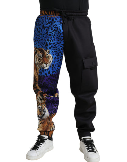 Pantalones deportivos elegantes con estampado de tigre