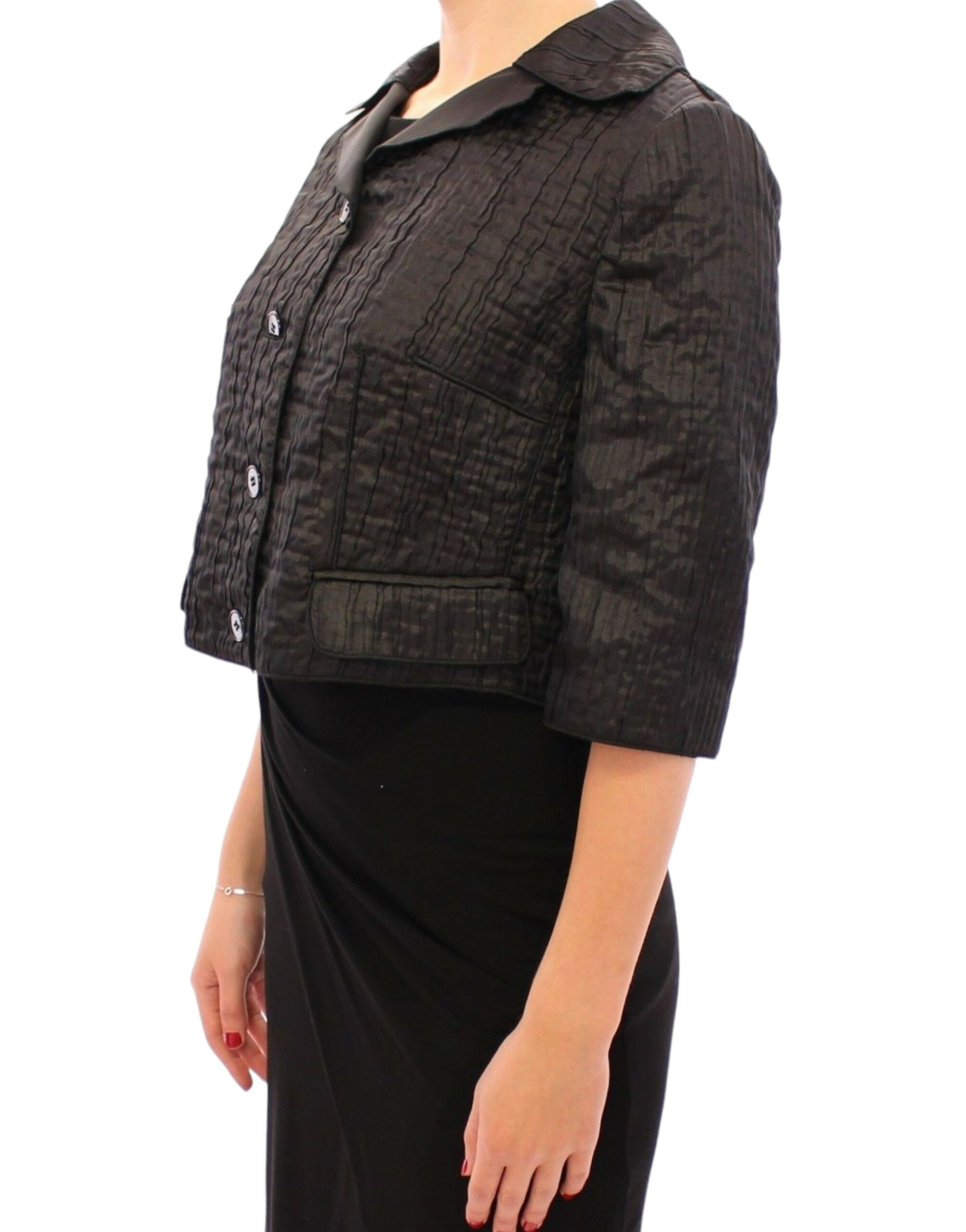 Elegante schwarze Bolero-Jacke