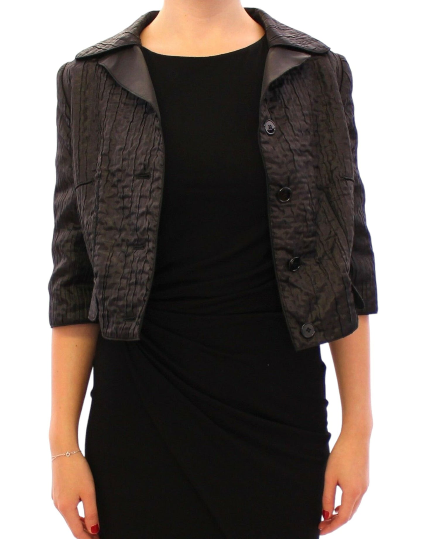 Elegante schwarze Bolero-Jacke