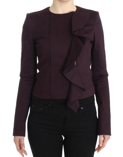 Eleganter lila Blazer aus Baumwollmischung