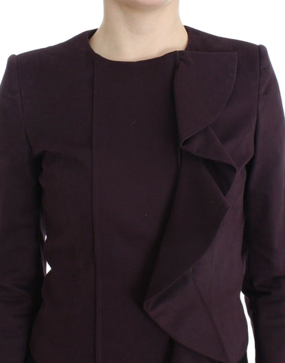 Eleganter lila Blazer aus Baumwollmischung