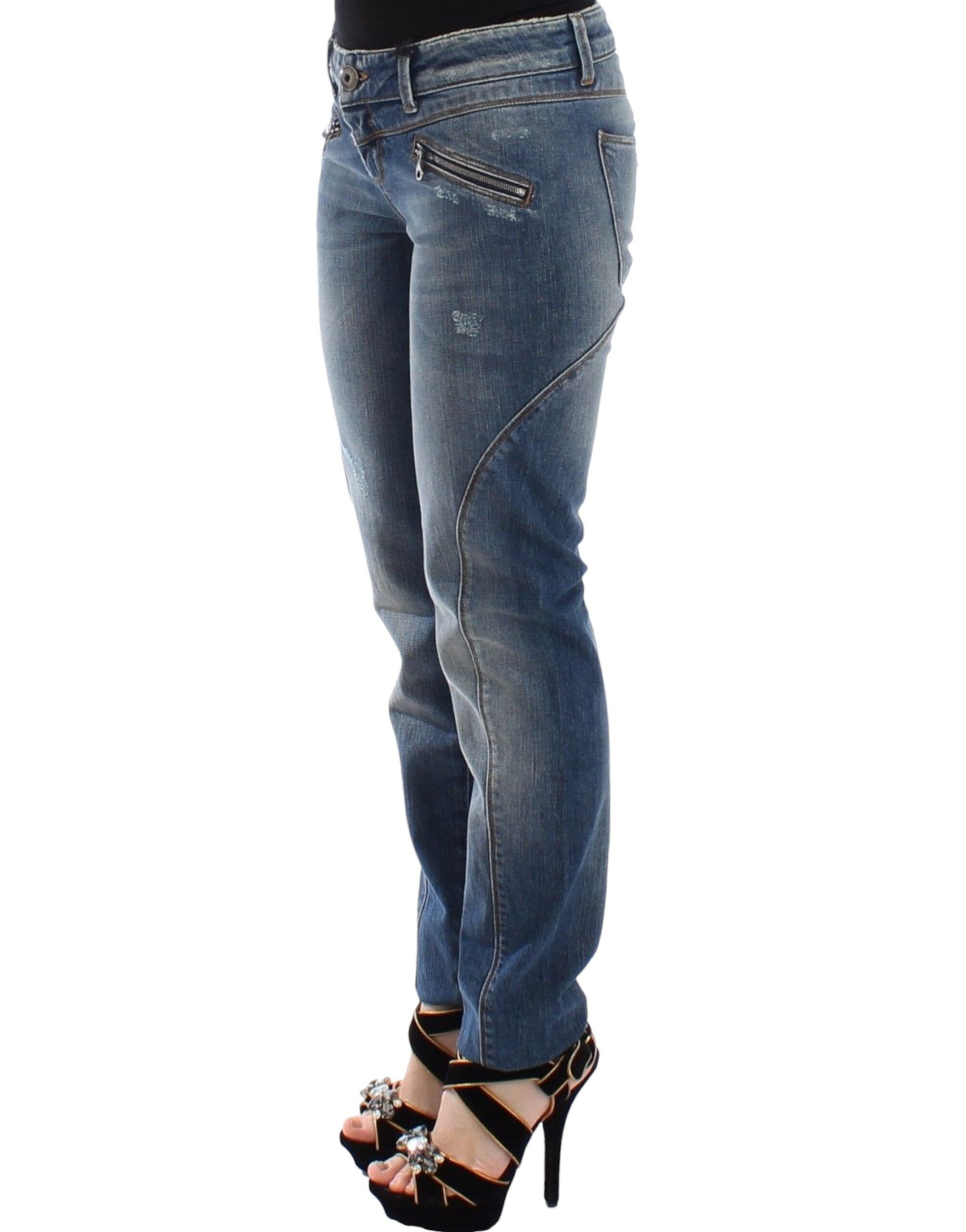 Schicke Slim-Fit-Jeans in Blau