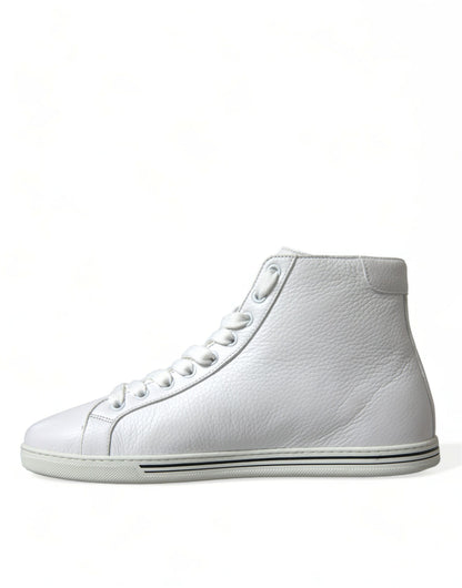 Elegante weiße High Top Sneakers aus Leder