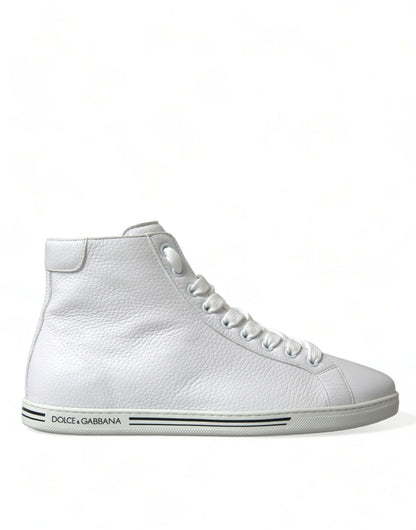 Elegante weiße High Top Sneakers aus Leder