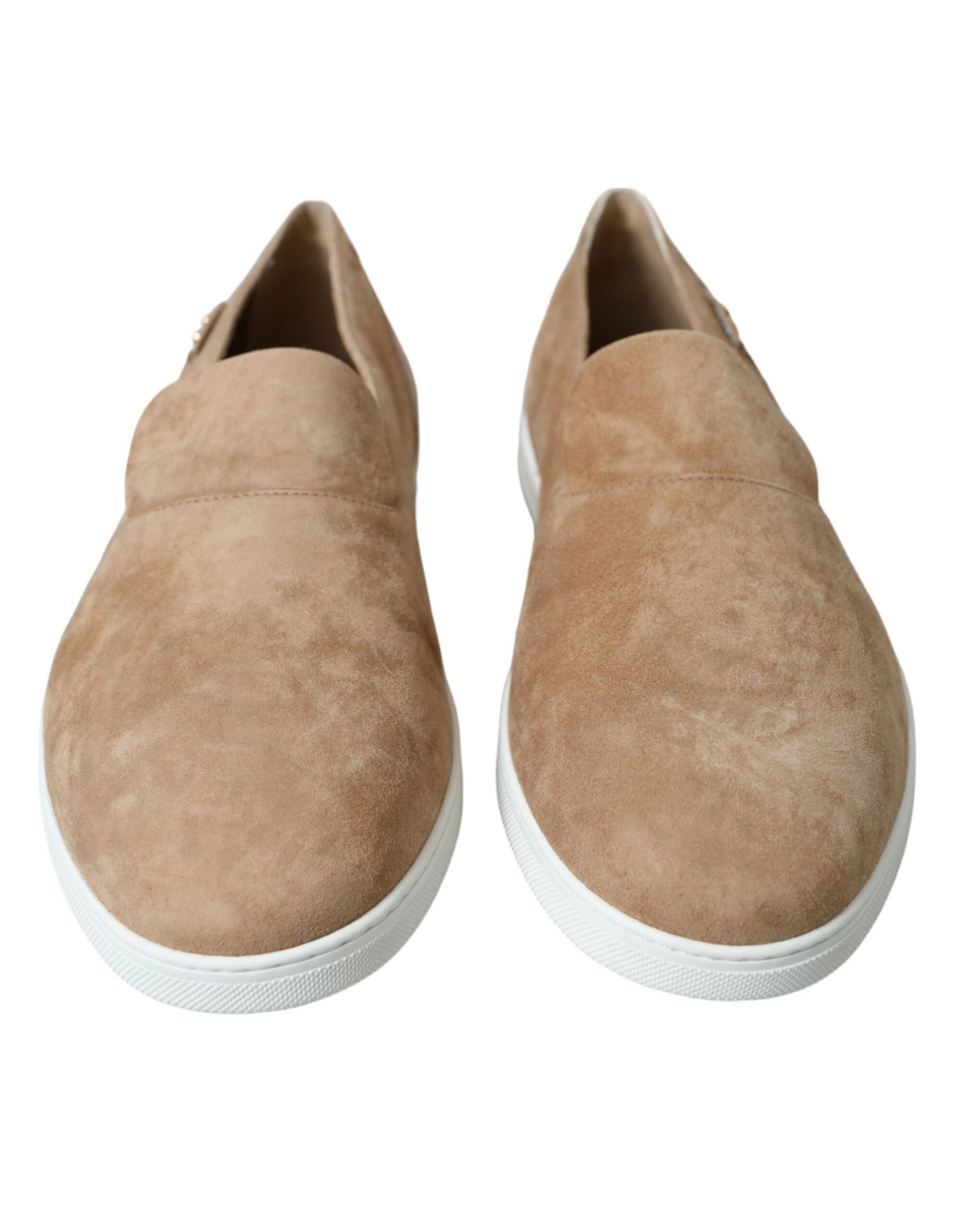 Elegante beige Leder-Loafer