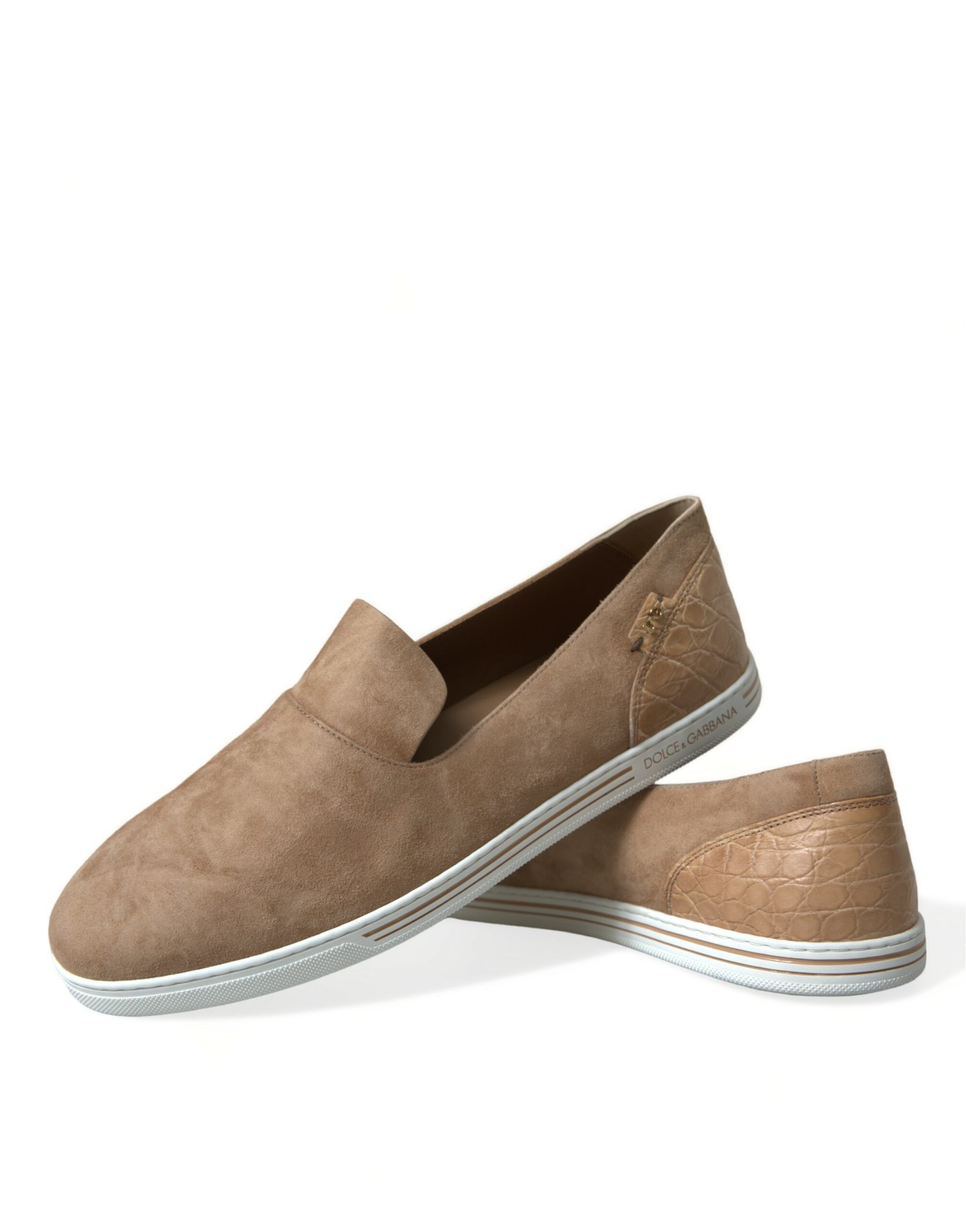 Elegante beige Leder-Loafer