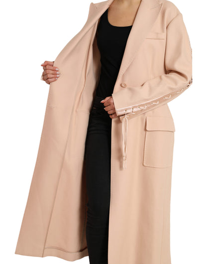 Eleganter einreihiger Trenchcoat in Beige