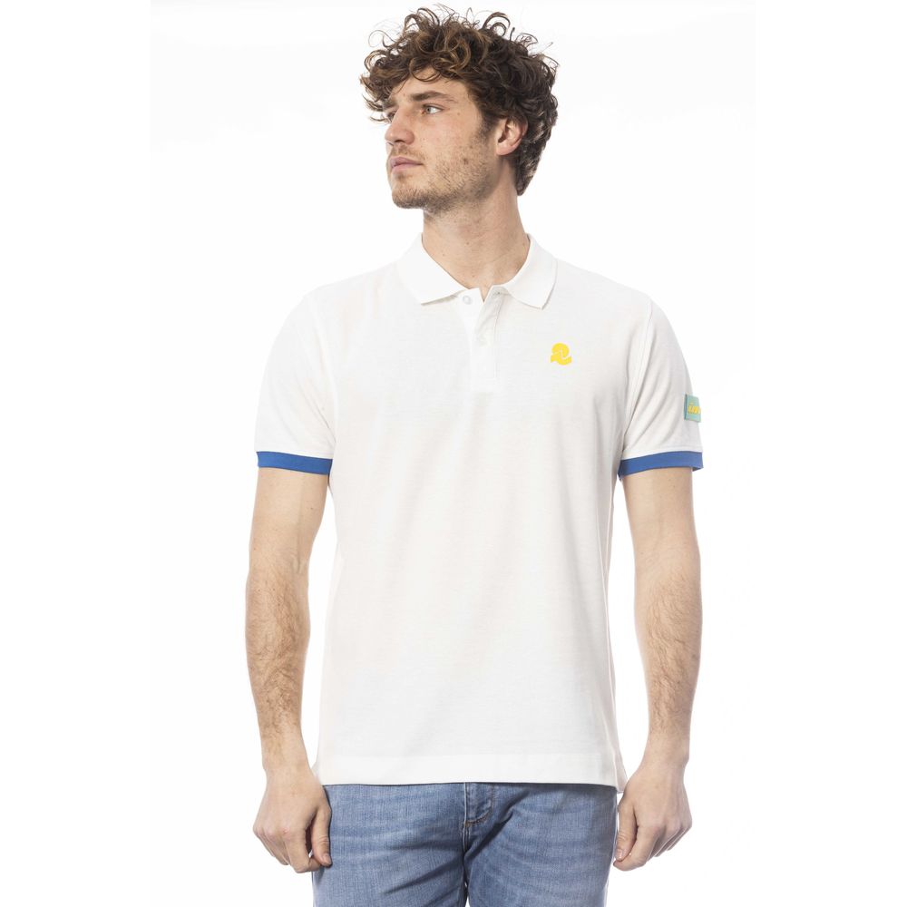 Weißes Poloshirt aus Baumwolle für Herren