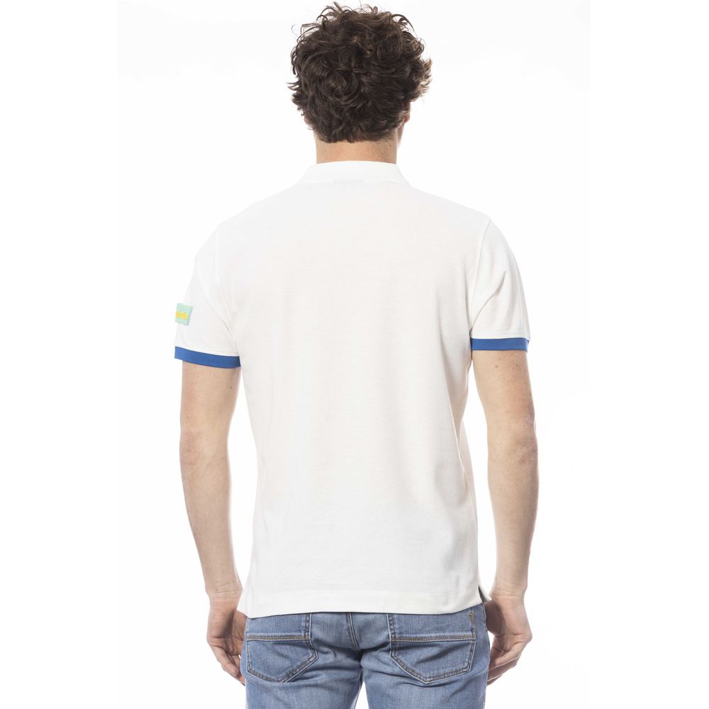 Weißes Poloshirt aus Baumwolle für Herren