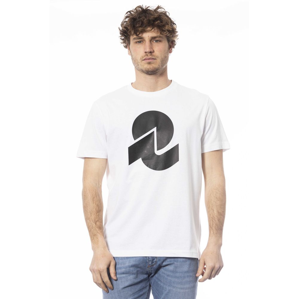 White Cotton Men T-Shirt