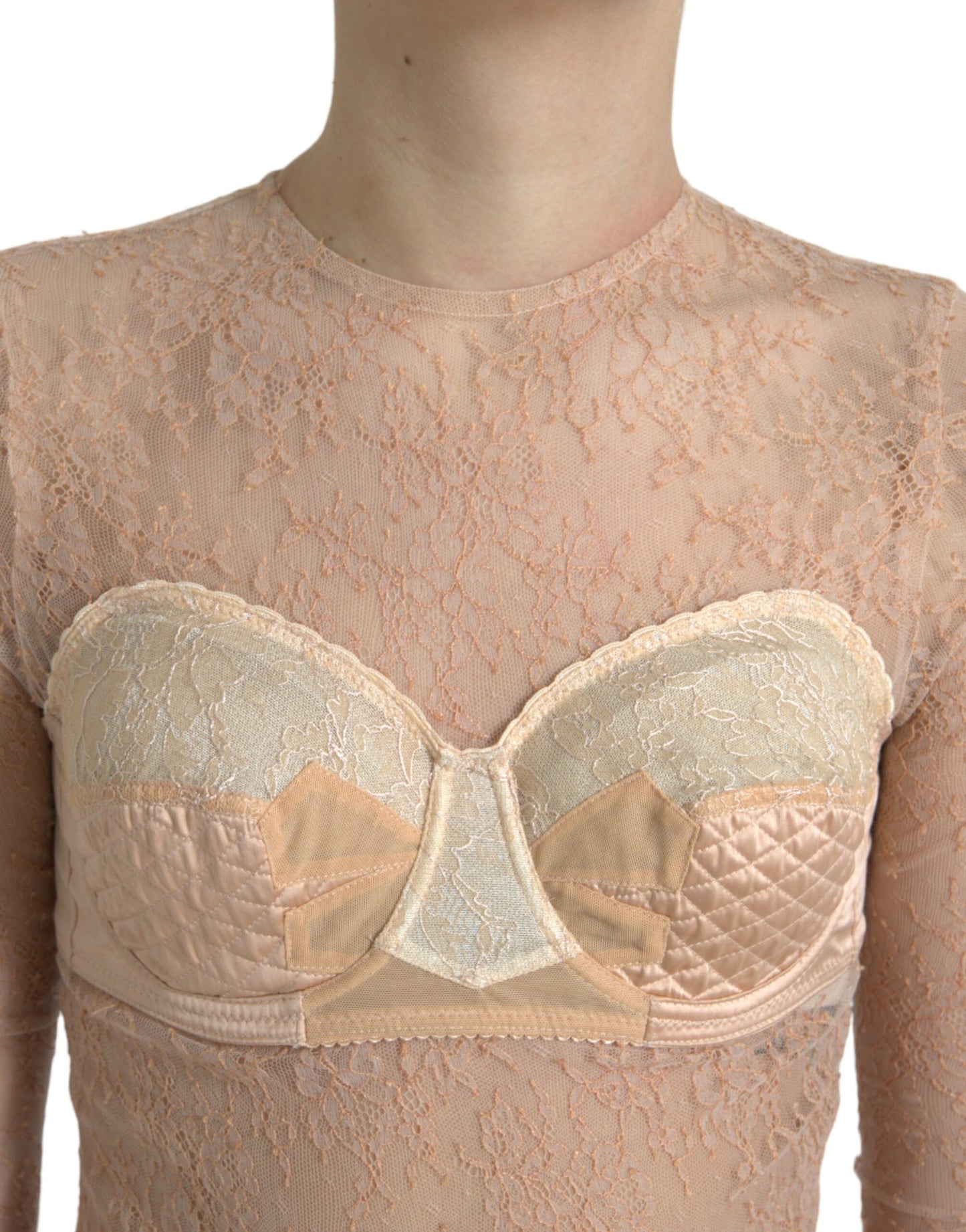 Elegantes Bustier-Crop-Top aus Spitze