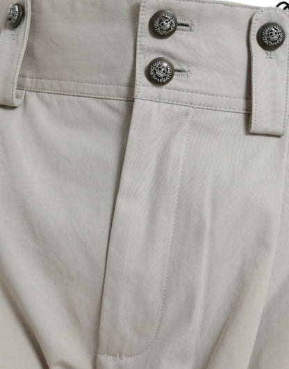 High-Waist Tapered Fashion Hose - Beige