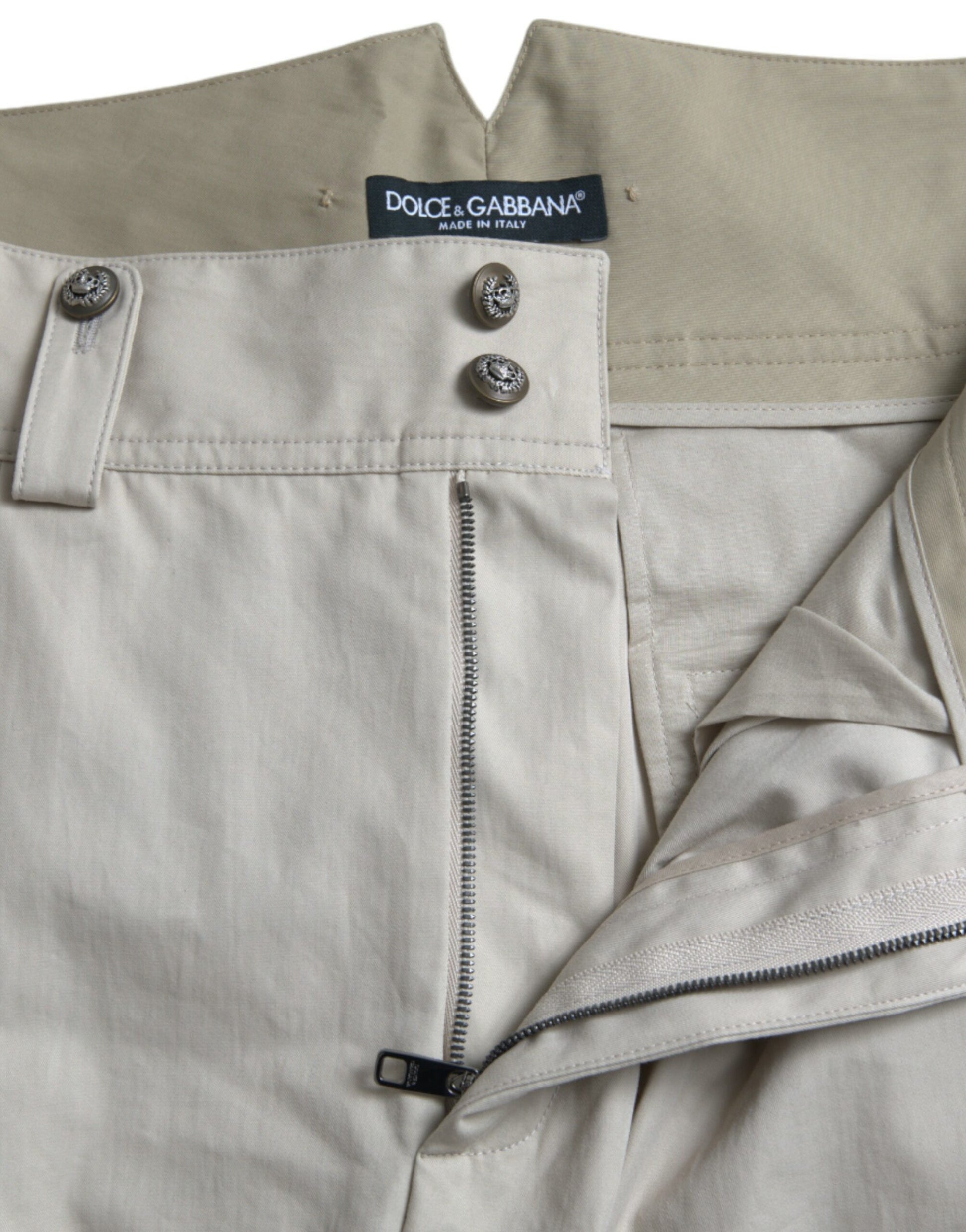 High-Waist Tapered Fashion Hose - Beige
