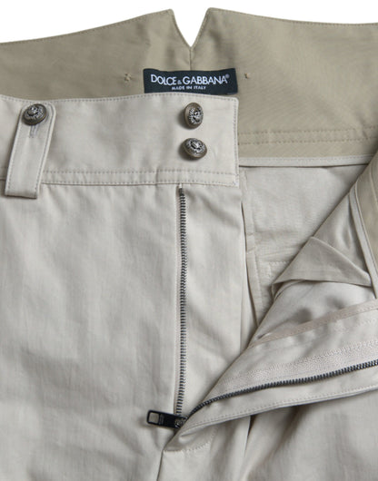 High-Waist Tapered Fashion Hose - Beige
