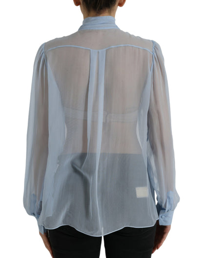 Elegant Silk Long Sleeve Blouse