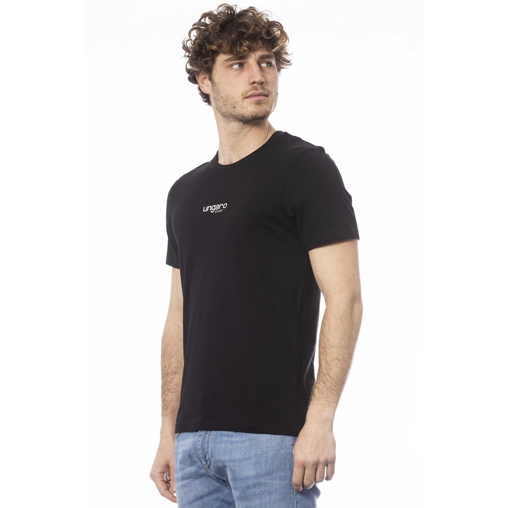 Camiseta de algodón negra para hombre