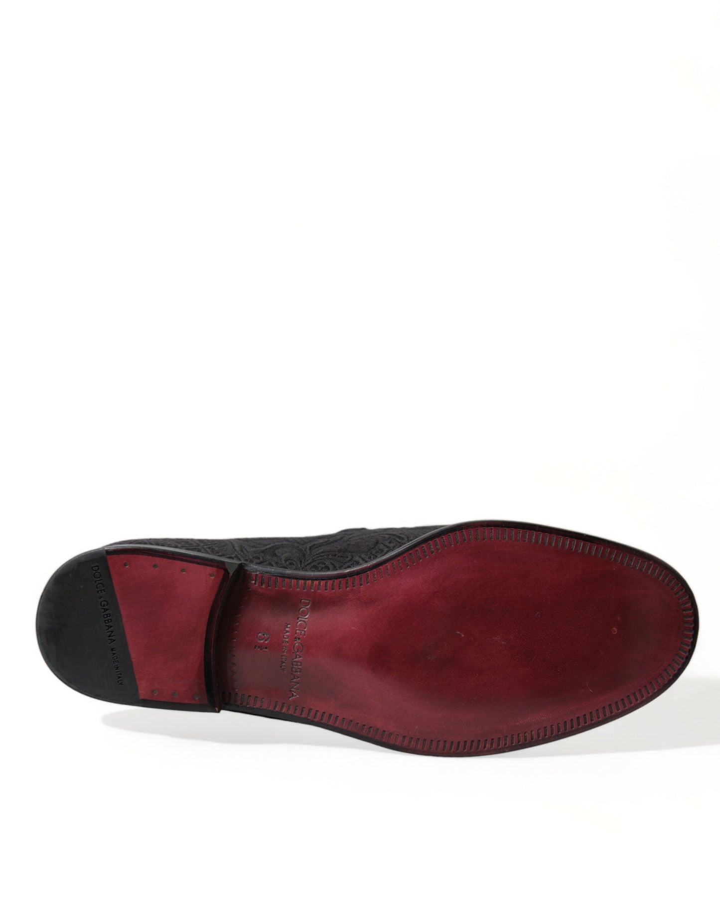 Elegante schwarze Loafer aus Brokat