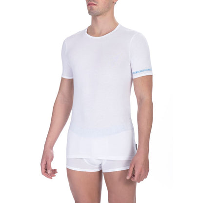 Camiseta de algodón blanca para hombre