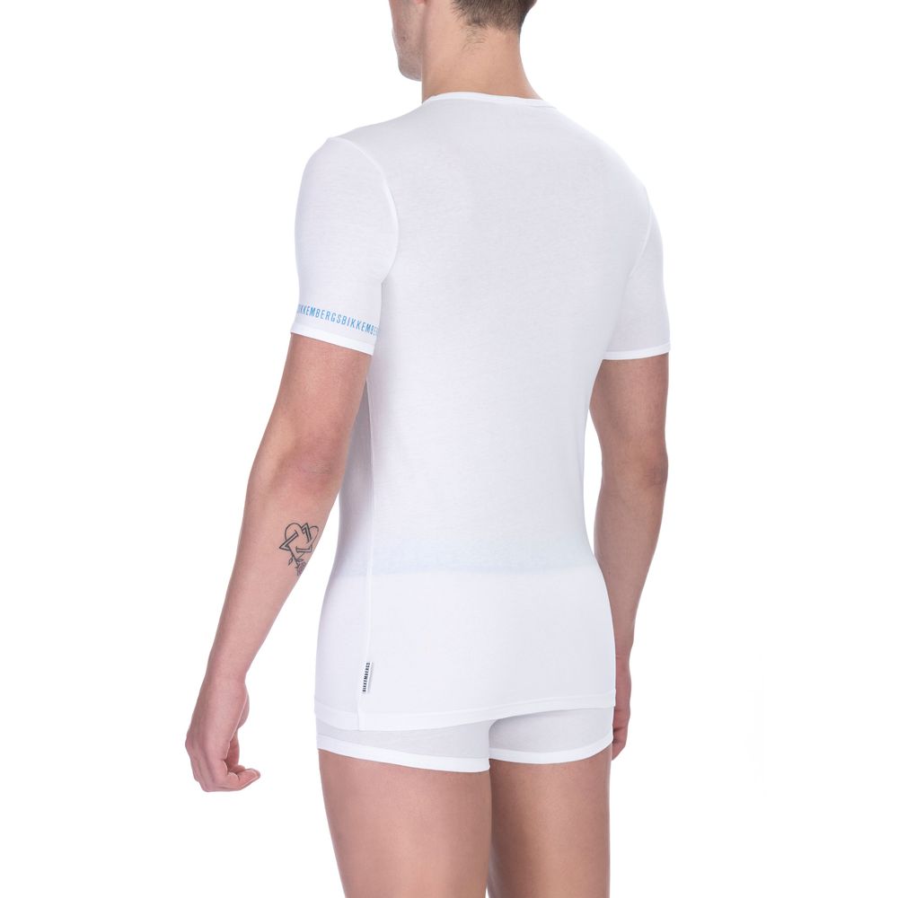 Camiseta de algodón blanca para hombre