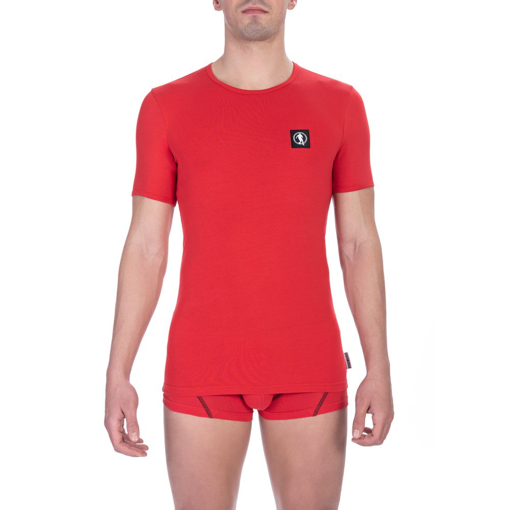 Rotes Baumwoll-T-Shirt für Herren