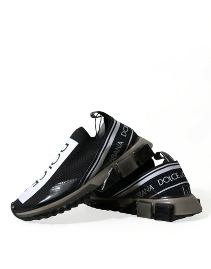 Elegantes zapatillas Sorrento en blanco y negro