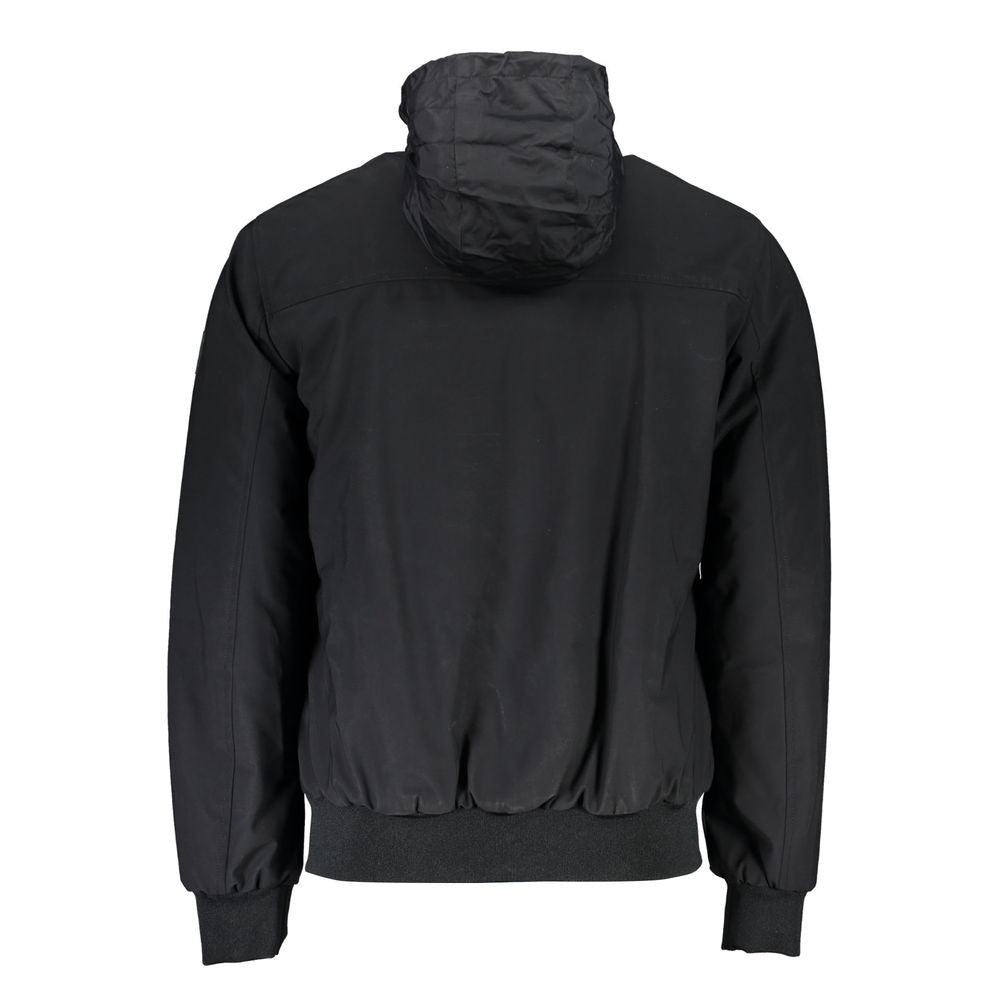 Black Polyamide Men Jacket