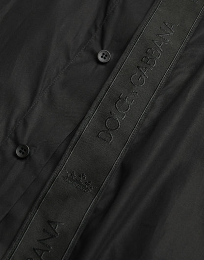 Elegantes schwarzes Slim Fit Hemd