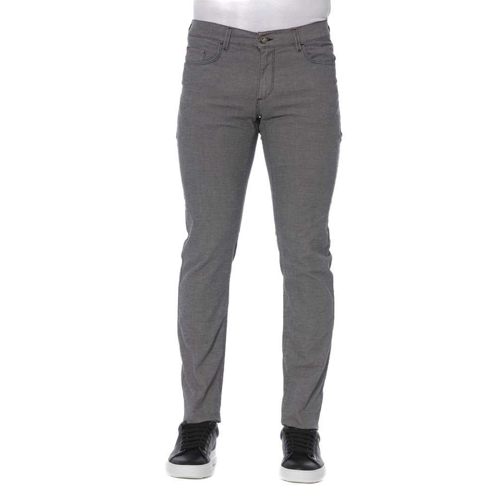 Pantalones de algodón gris para hombre