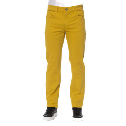 Pantalón de algodón amarillo para hombre