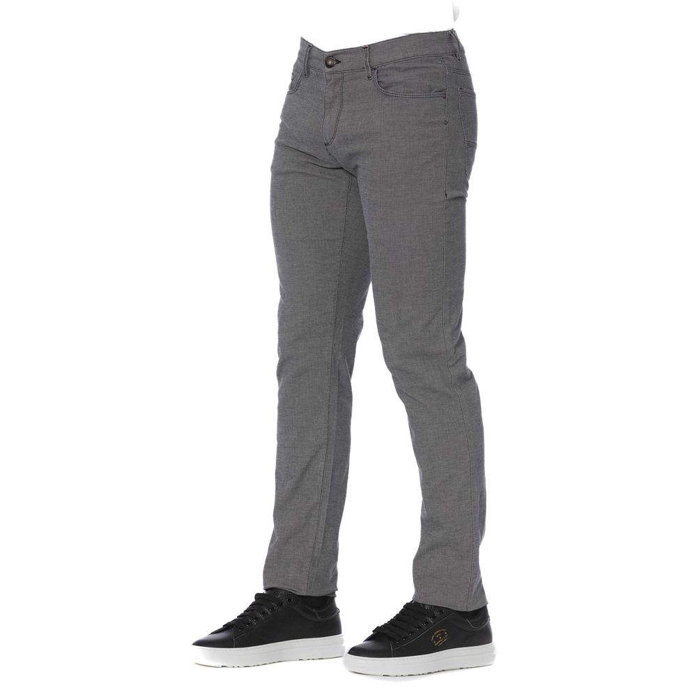 Pantalones de algodón gris para hombre