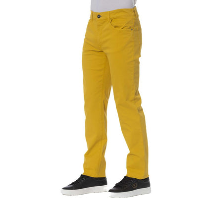 Pantalón de algodón amarillo para hombre