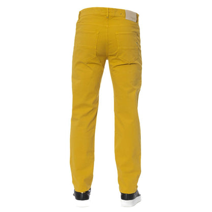 Pantalón de algodón amarillo para hombre