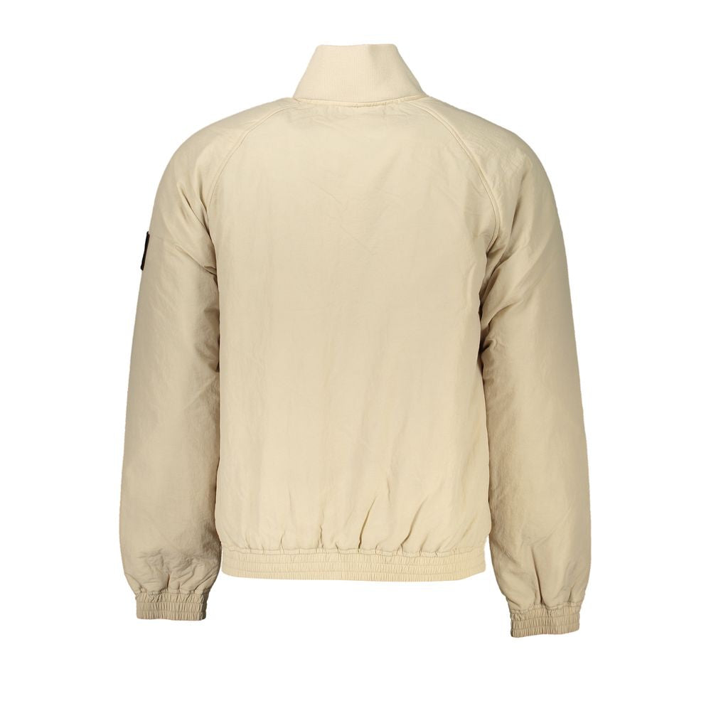 Chic Beige Long Sleeve Designer Jacket