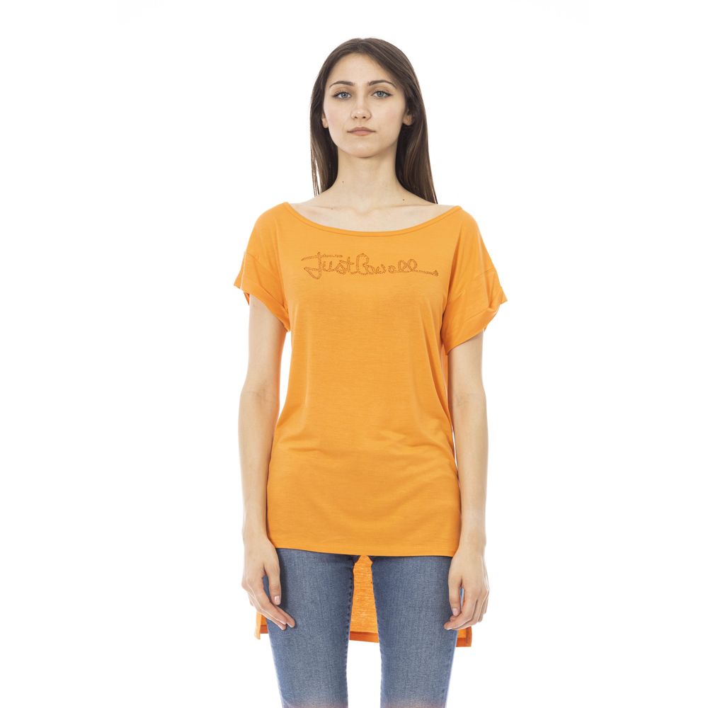 Oranges Baumwoll-T-Shirt für Damen