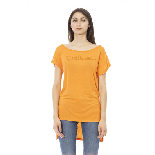 Oranges Baumwoll-T-Shirt für Damen