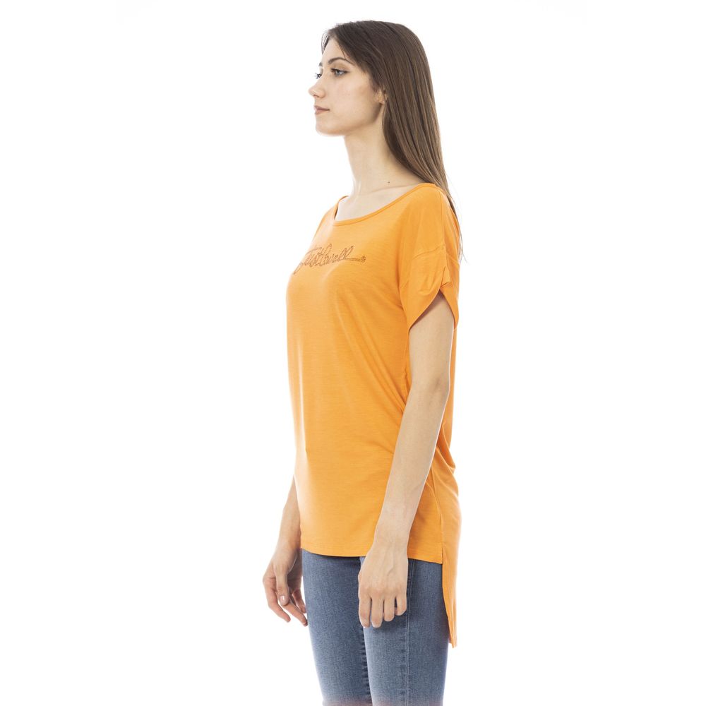 Oranges Baumwoll-T-Shirt für Damen