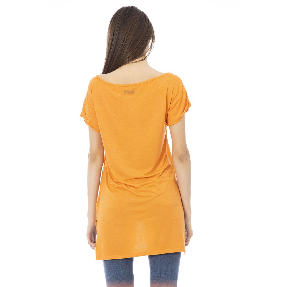 Oranges Baumwoll-T-Shirt für Damen