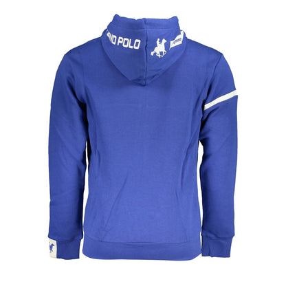 Classic Blue Hooded Fleece Sweatshirt