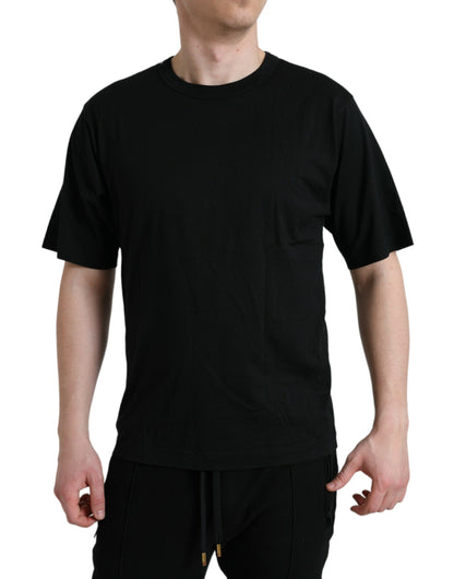 Elegantes Baumwoll-T-Shirt mit geprägtem Logo