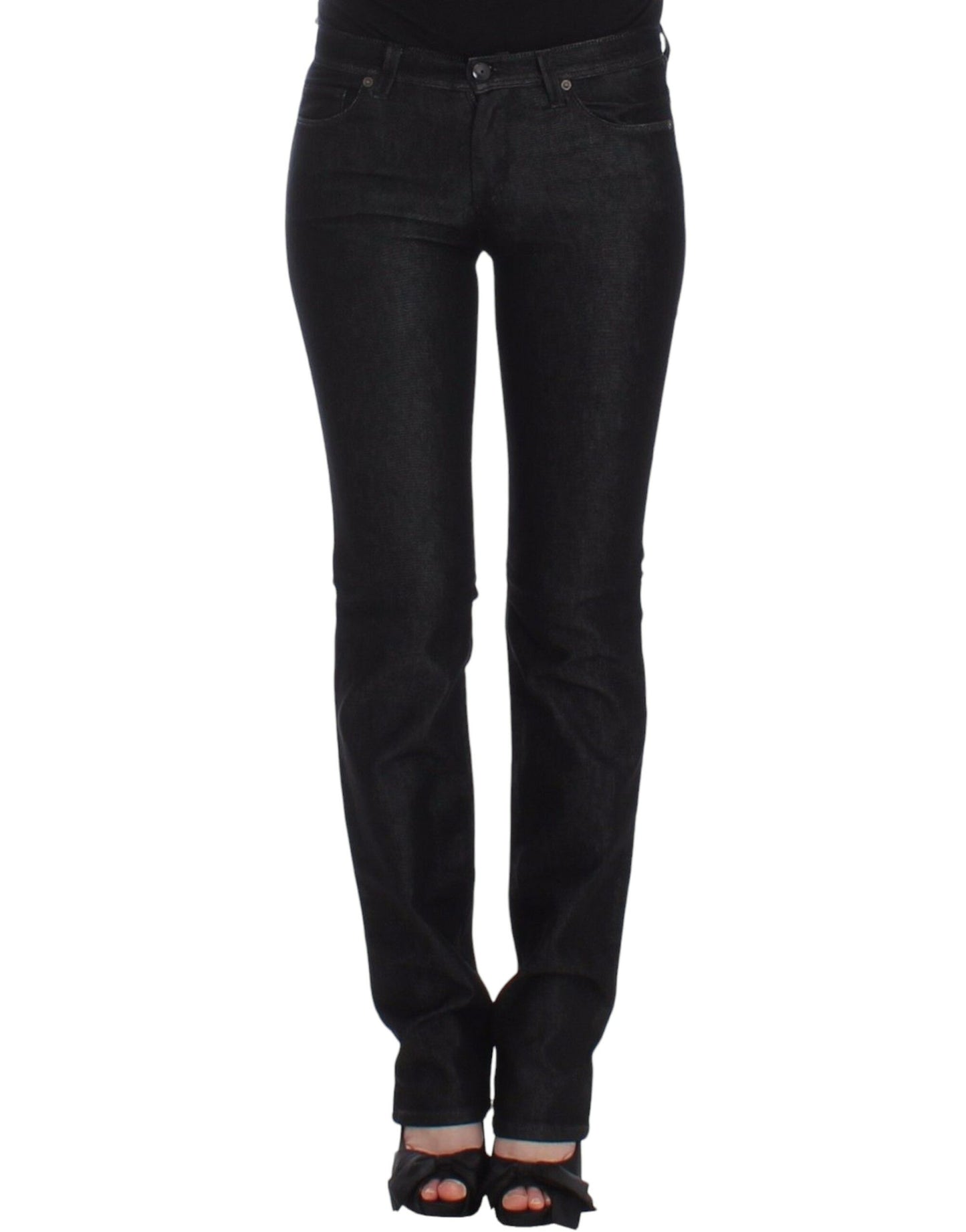 Schicke schwarze Slim Skinny Jeans