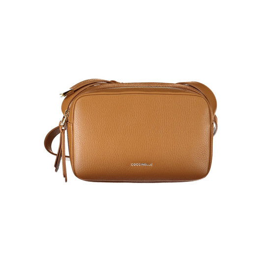 braune Lederhandtasche
